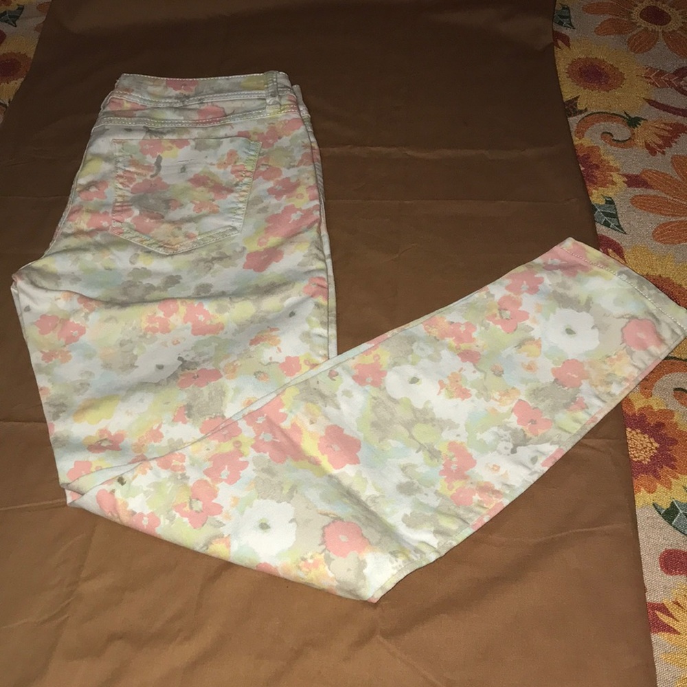 High fashion floral ELLE jeans